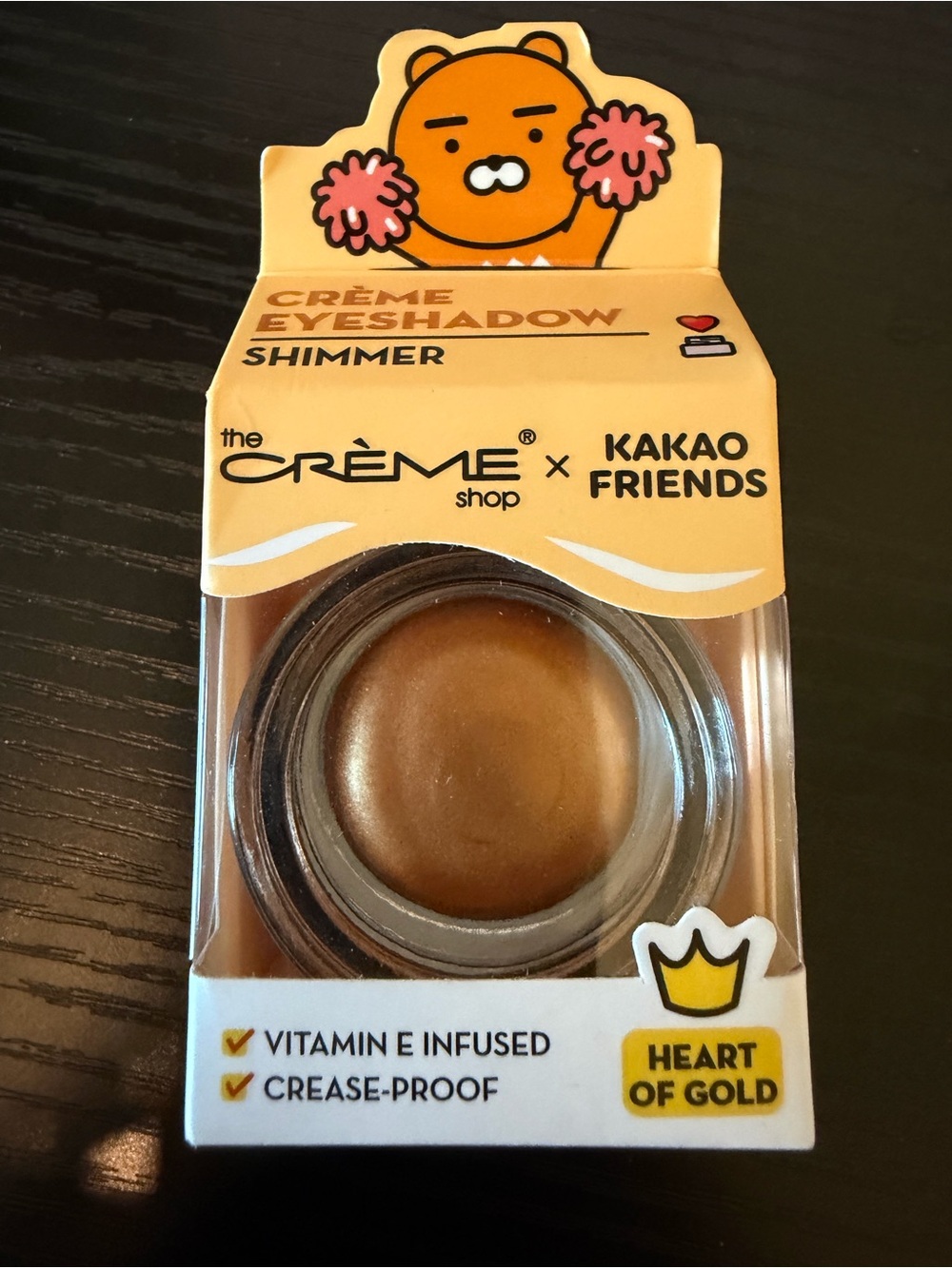 Crème Shop by Kakao Friends Cream Shimmer Eyeshadow - Gold